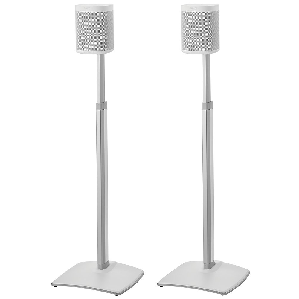 Sanus Adjustable Height Wireless Speaker Stands for SONOS ONE, ONE SL, Play:1 & Play:3 - Tool-Free 16