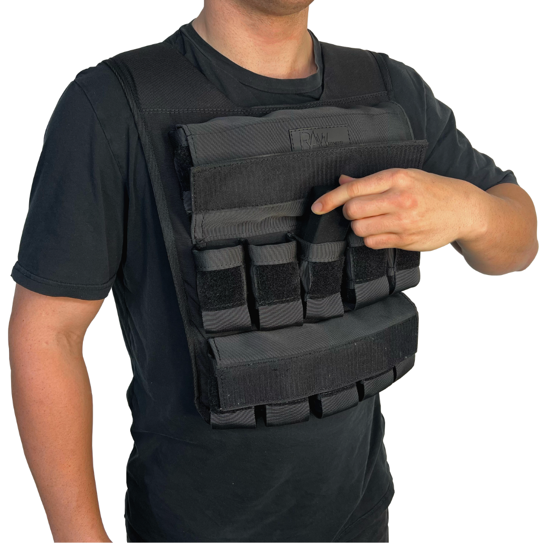Premium 30kg Weighted Vest for Cross Training, Running & Strength Workouts - Adjustable for Men & Women - Ideal for Fitness, Endurance & Military Training