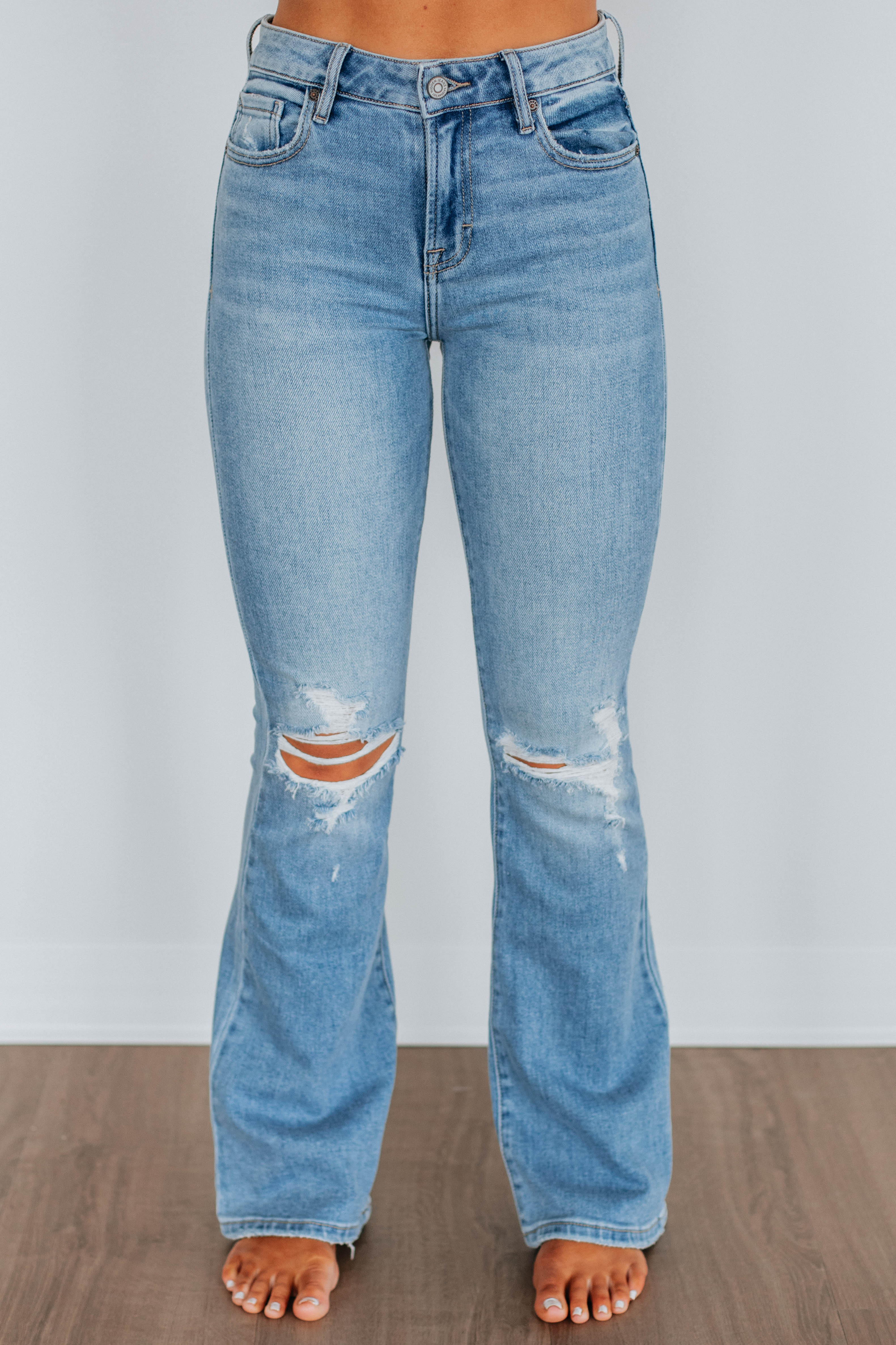 Stylish Happi Hidden Jeans - Medium Wash Denim Pants for Women | Perfect for Casual Wear, Office & Weekend Outfits
