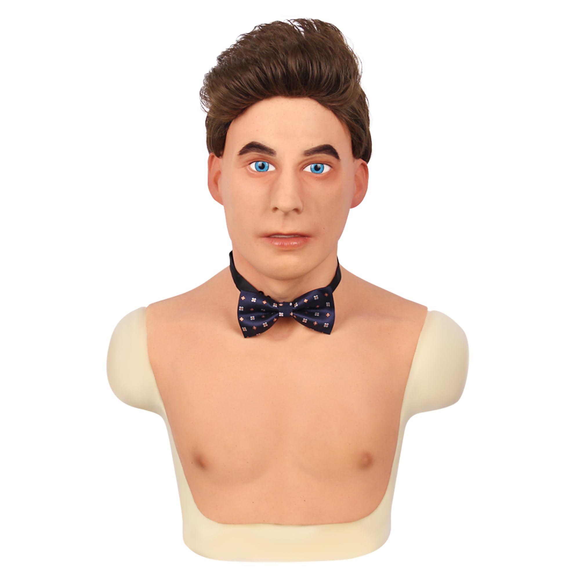 Cyomi Hans Realistic Full Silicone Mask for Men - High Elasticity Pure Silicone Face Cover - Perfect for Halloween, Cosplay & Theatrical Performances