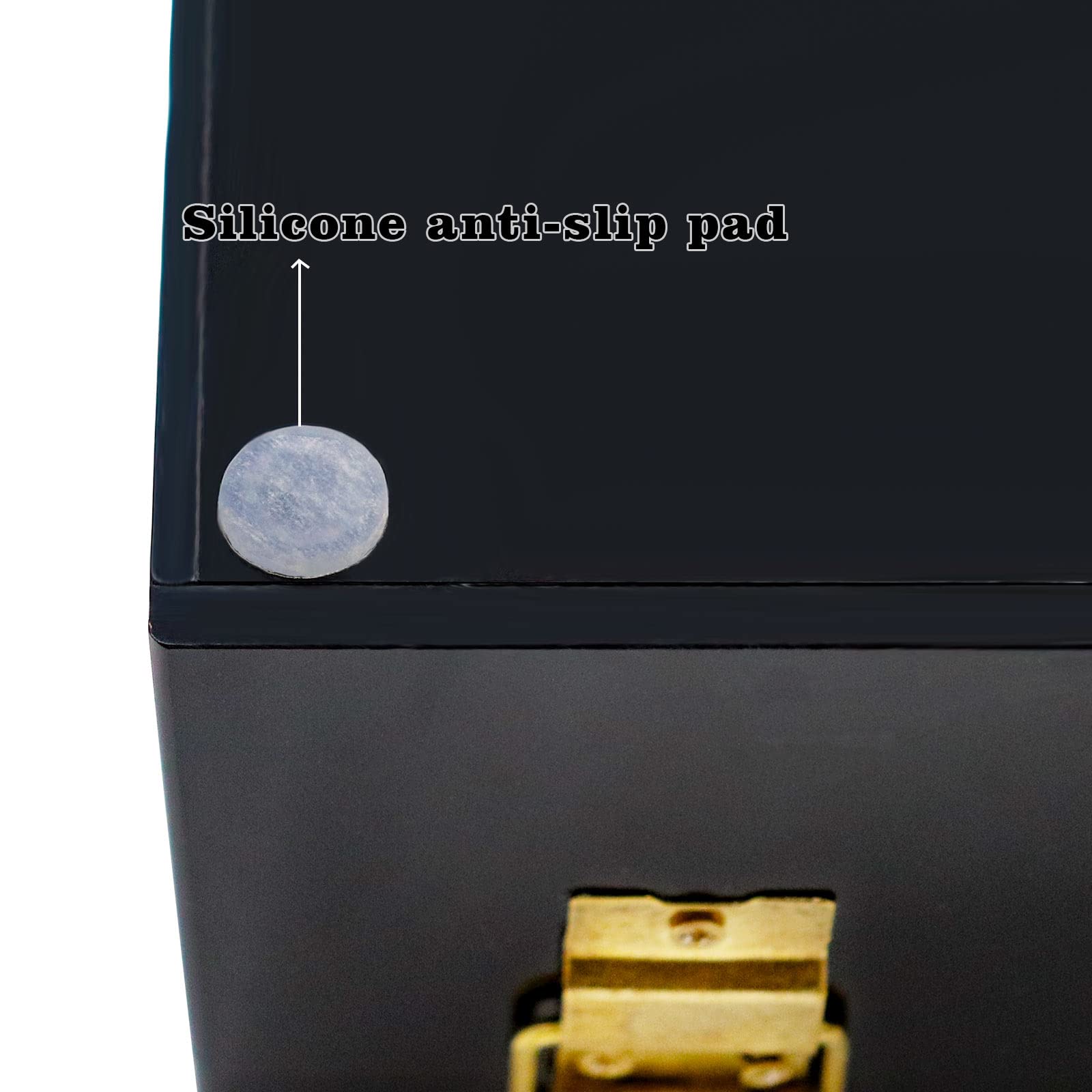Black Acrylic Lockable Currency Tray - 5 Compartment Money Organizer for Cash, Coins & Bills - Secure Money Storage Box with Lockable Cover - Perfect for Retail Stores, Banks & Home Cash Management