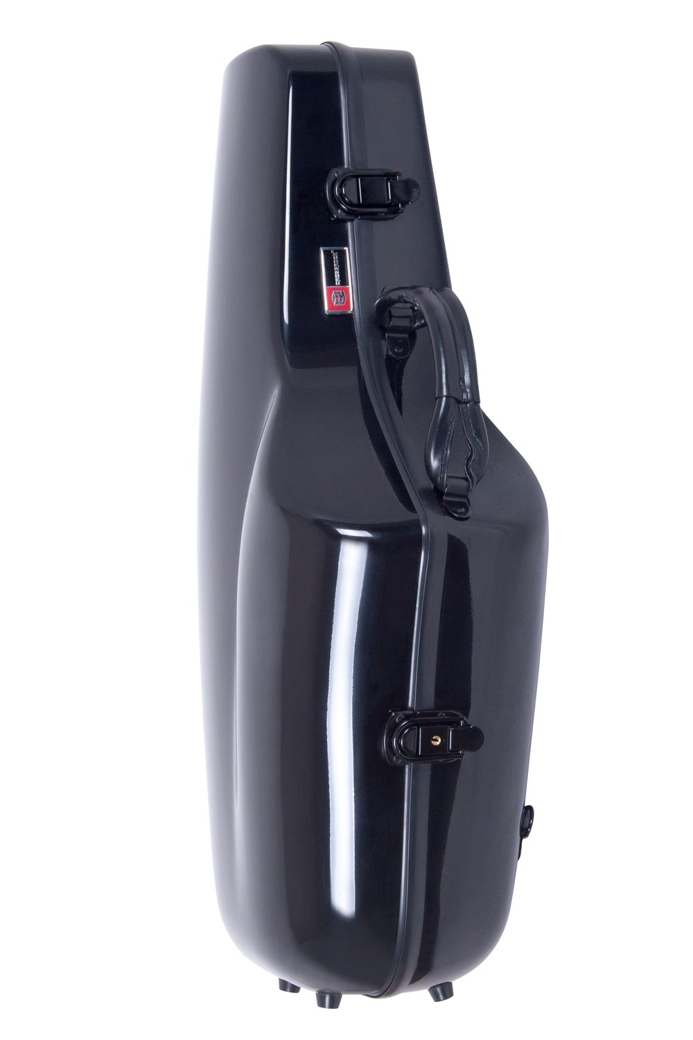 Premium Crossrock Alto Saxophone Hard Case - Durable Fiberglass Hardshell with Adjustable Backpack Straps | Black | Perfect for School Bands, Professional Musicians & Travel Protection