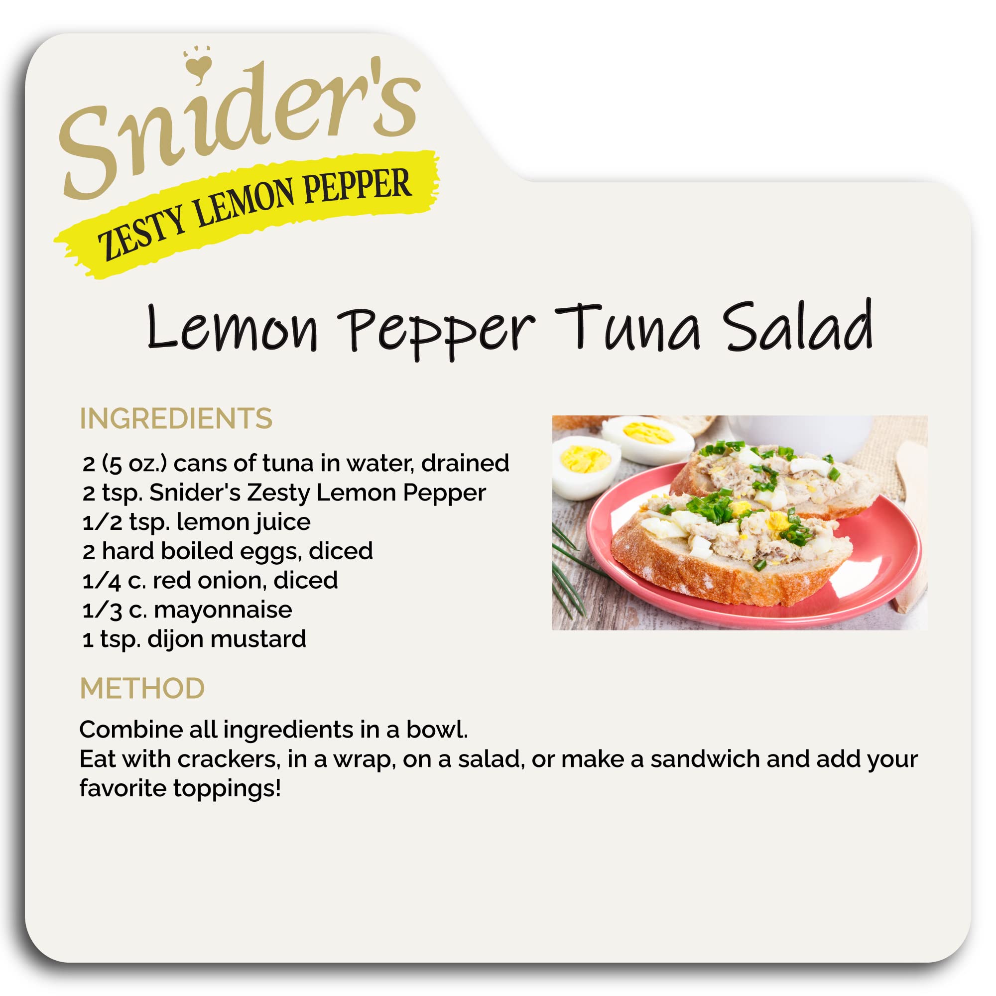 Snider's Zesty Lemon Pepper Seasoning 5.5 oz - Premium All-Natural Spice Blend for Chicken, Fish, Vegetables & More | Perfect for Grilling, Roasting & Everyday Cooking