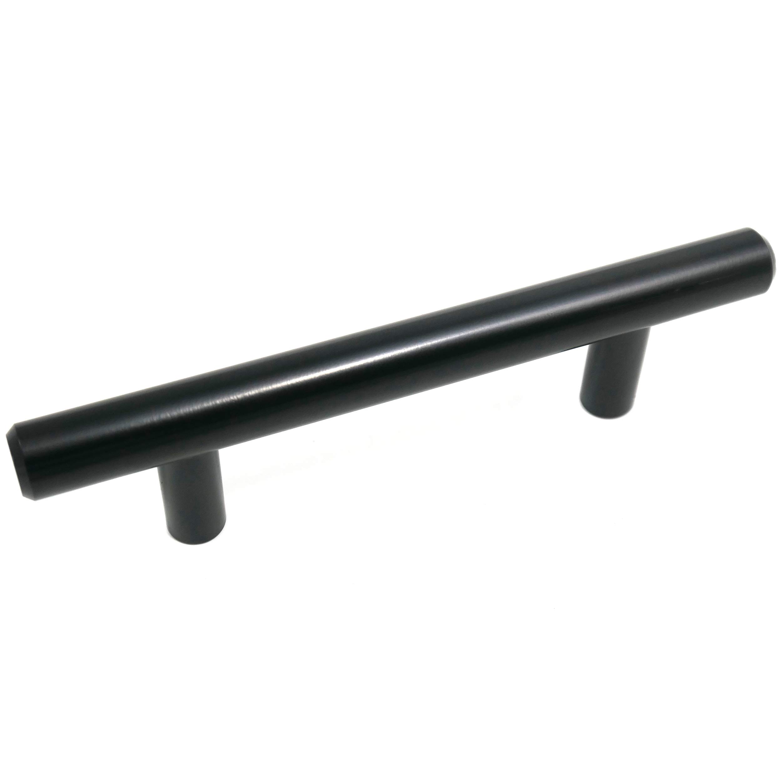 Laurey 87020 3-Inch (76mm) Matte Black Cabinet Bar Pull - Modern Kitchen & Bathroom Hardware for Drawers and Cabinets - Durable & Stylish Home Upgrade