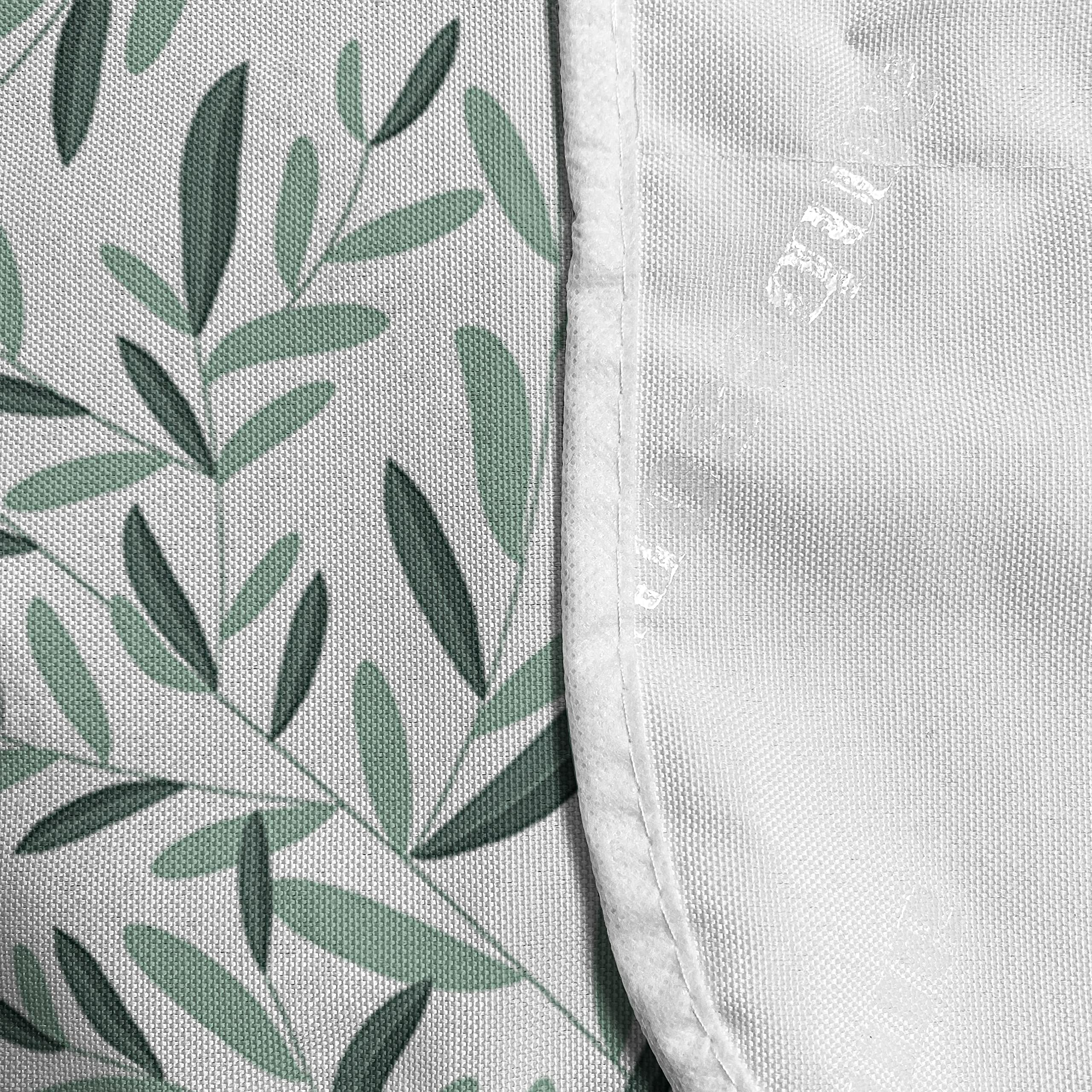 Ambesonne Microwave Cover for Kitchen - Olive Branches Design, Water Resistant Oven Protector with Storage Pockets, 36 x 12 Inches, Almond Green - Perfect for Spring Decor & Small Appliance Organization