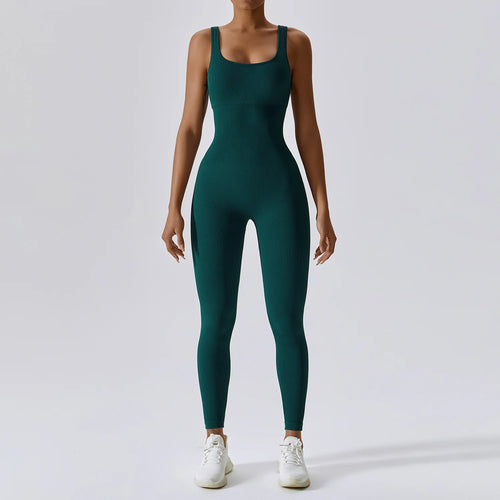 Seamless One-Piece Yoga Suit for Women - Spring Workout Outfit with Belly Control for Dance, Fitness & Tightening - Perfect for Yoga, Gym & Activewear
