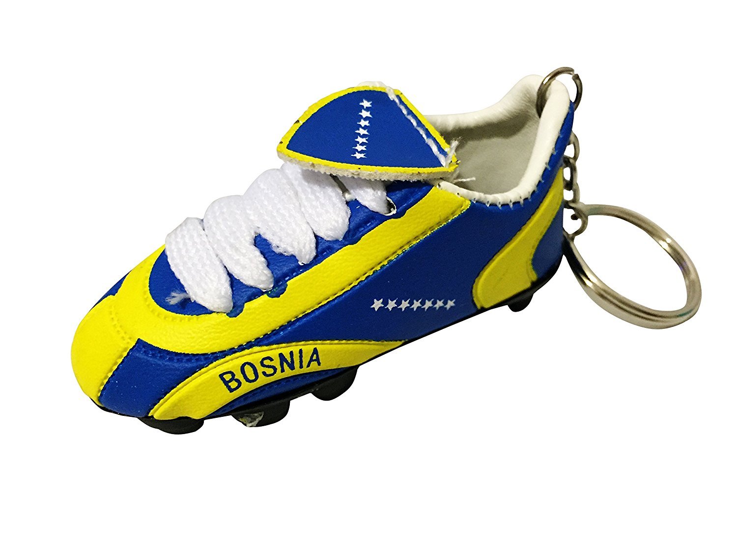 Football Soccer Futbol Mini Shoe Keychains KeyRings - Europe - Perfect Gift for Fans & Collectors, Ideal for Backpacks, Bags & Keychains