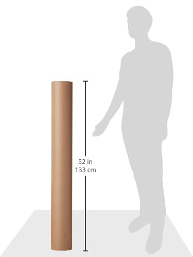 Tape Logic TLP6048KHD Heavy Duty Jumbo Mailing Tubes 6x48 Inches - 10 Pack Kraft Paper Shipping Tubes for Posters, Blueprints, Artwork & Documents - Secure Packaging & Shipping Solution