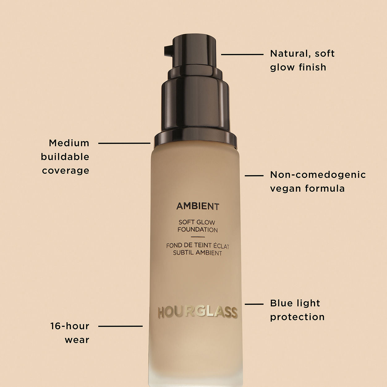 Ambient Soft Glow Foundation - Lightweight Liquid Makeup with Natural Finish | Perfect for Everyday Wear & Photo-Ready Looks