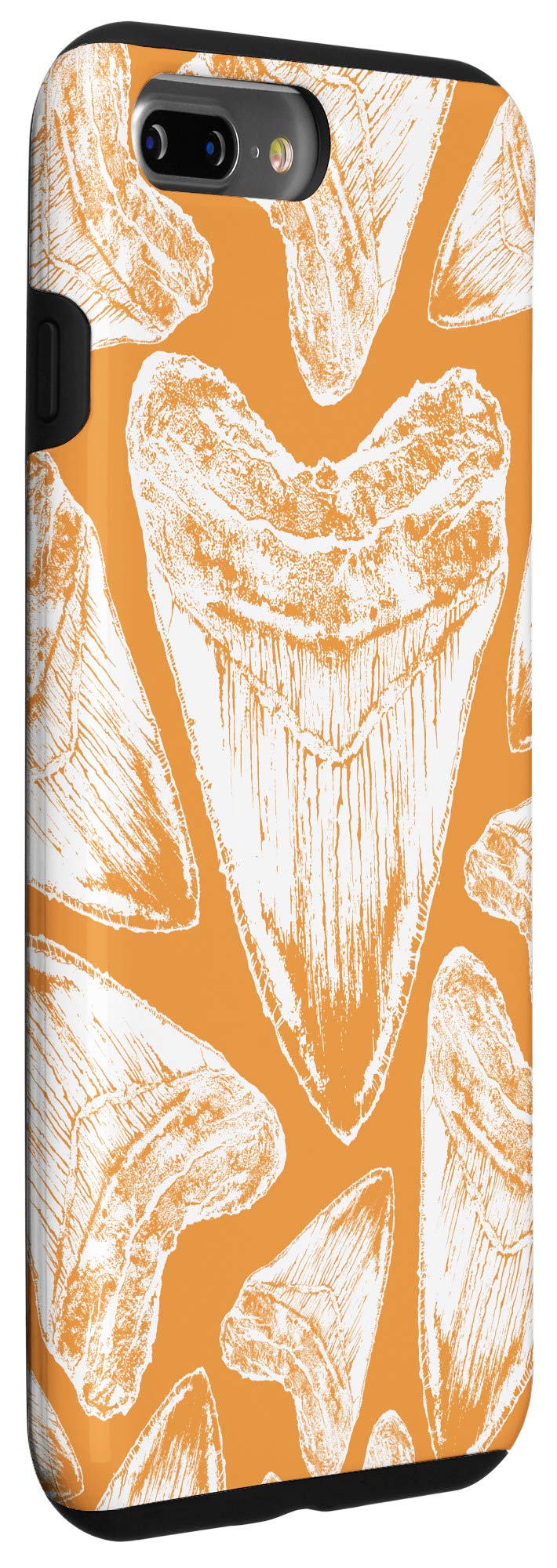 Premium Shockproof iPhone 7 Plus/8 Plus Phone Case with Megalodon Teeth Design - Durable Protection for Outdoor Adventures, Travel & Daily Use