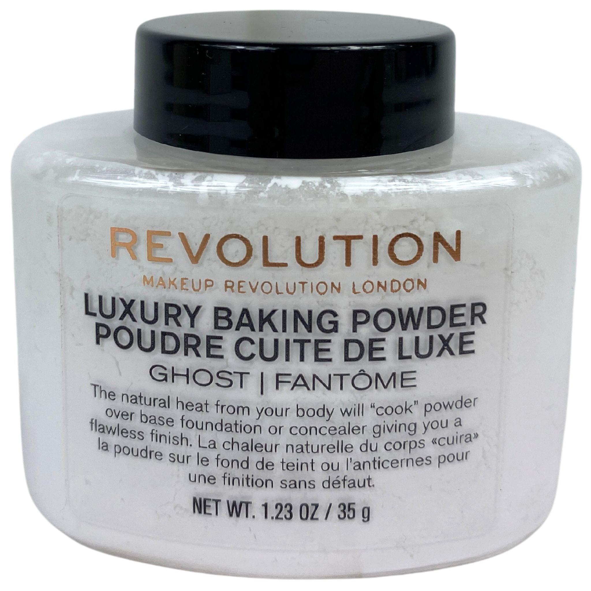 Revolution Makeup London Luxury Baking Powder Ghost 1.23oz (72 Pcs) - Professional Setting Powder for Flawless Finish, Oil Control & Long-Lasting Makeup - Perfect for Baking, Contouring & Everyday Wear