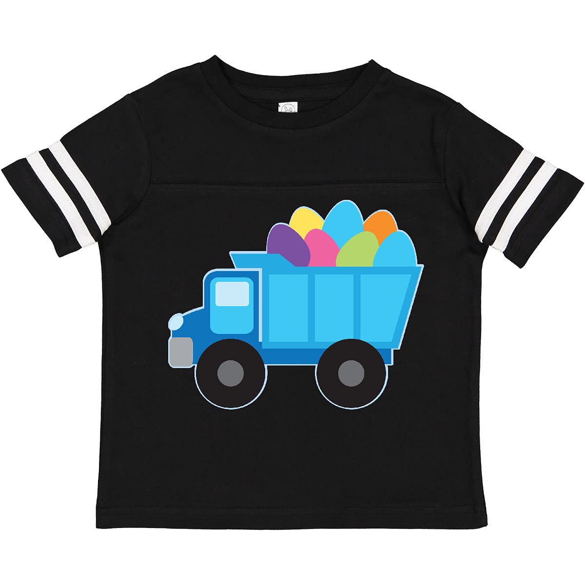 Inktastic Easter Egg Truck Boys Toddler T-Shirt - Cute Easter Graphic Tee for Toddler Boys - Perfect for Easter Celebrations, Spring Outings & Family Photos