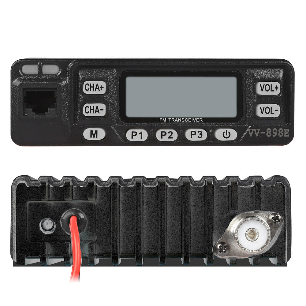 Leixen VV 898E Dual Band VHF UHF Mobile Ham Radio - 25W High Power, 128 Channels, LCD Display for Car Truck & Emergency Communication