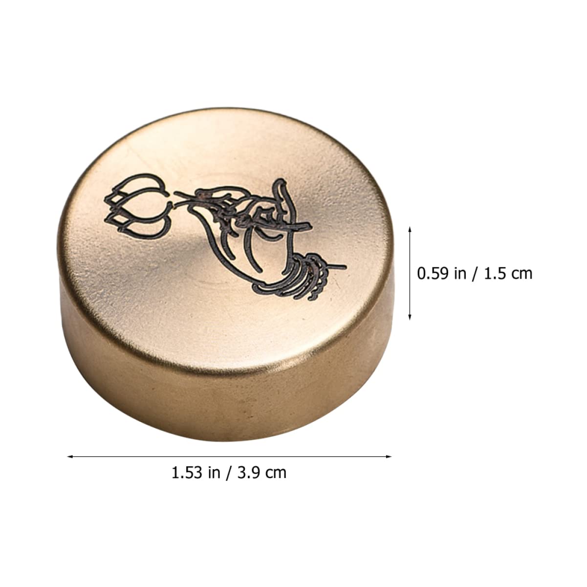 Solid Copper Paperweight - Heavy Duty Round Office Desk Accessory for Documents, Personalized Engraved Gift for Home & Office Decor, Japanese Style Home Gadgets - Perfect for Books, Files, and Stationery Organization