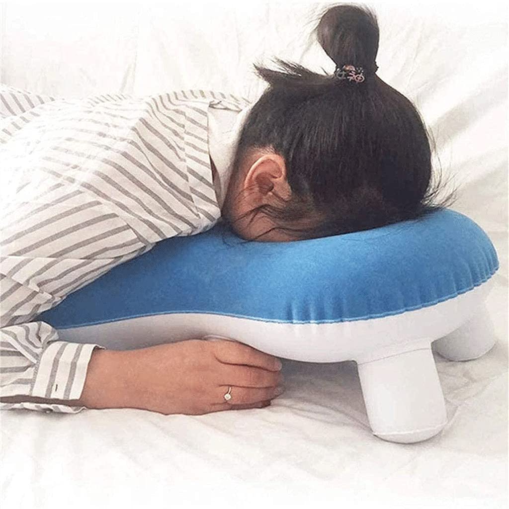 Post-Surgery Face Down Recovery Pillow for Eye Procedures - Inflatable Prone Positioning Pillow for Vitrectomy & Retinal Detachment - Portable Sleeping Aid for Comfortable Healing at Home or Hospital
