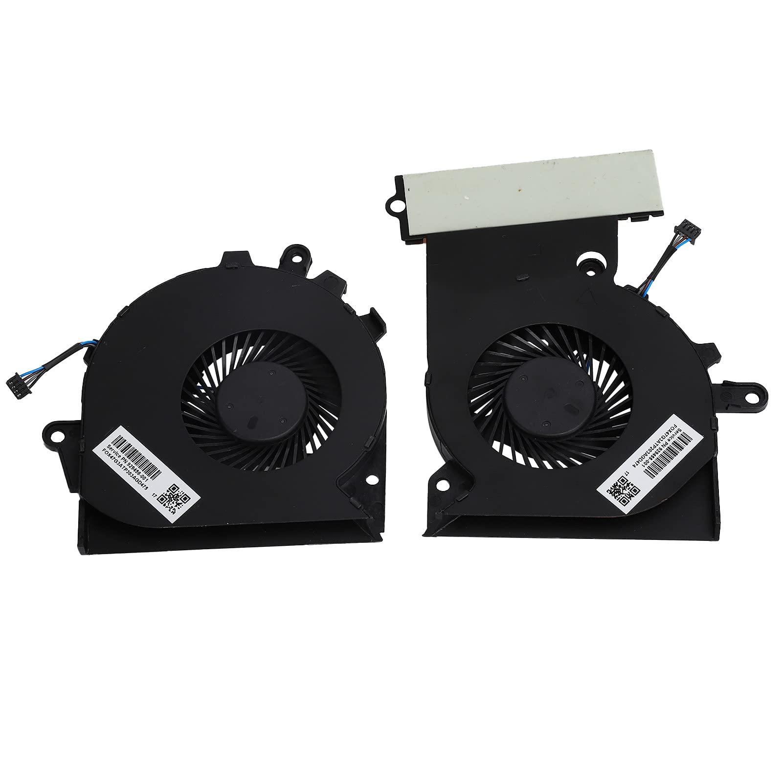 2-Pack CPU Cooling Fan with 4-Wire Power Connector - Quiet Computer Case Cooler for HP 15-ce/17-an Laptops & Desktop PCs - Perfect for Gaming, Office Work & Home Computing