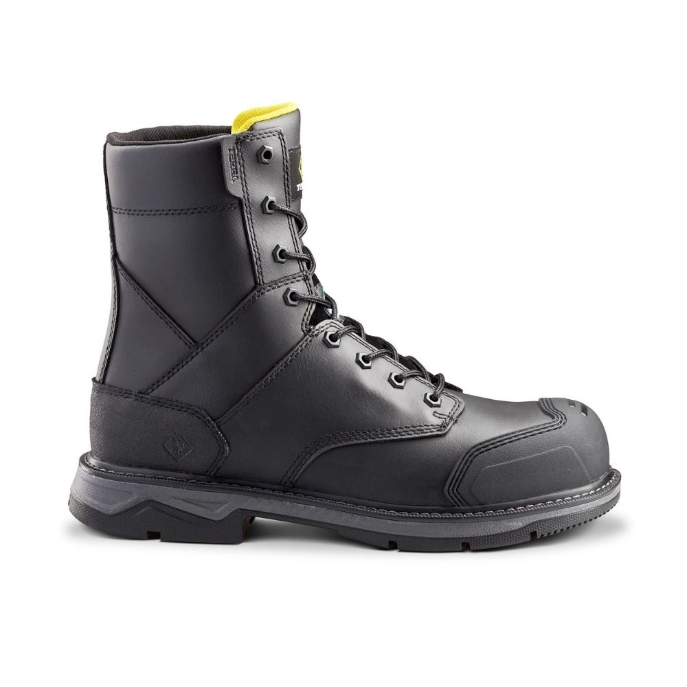 Terra Patton TR0A4NS5BLK Unisex Steel Toe Work Boots - CSA Certified Safety Shoes for Men & Women, Black - Ideal for Construction, Warehouse & Industrial Work Environments