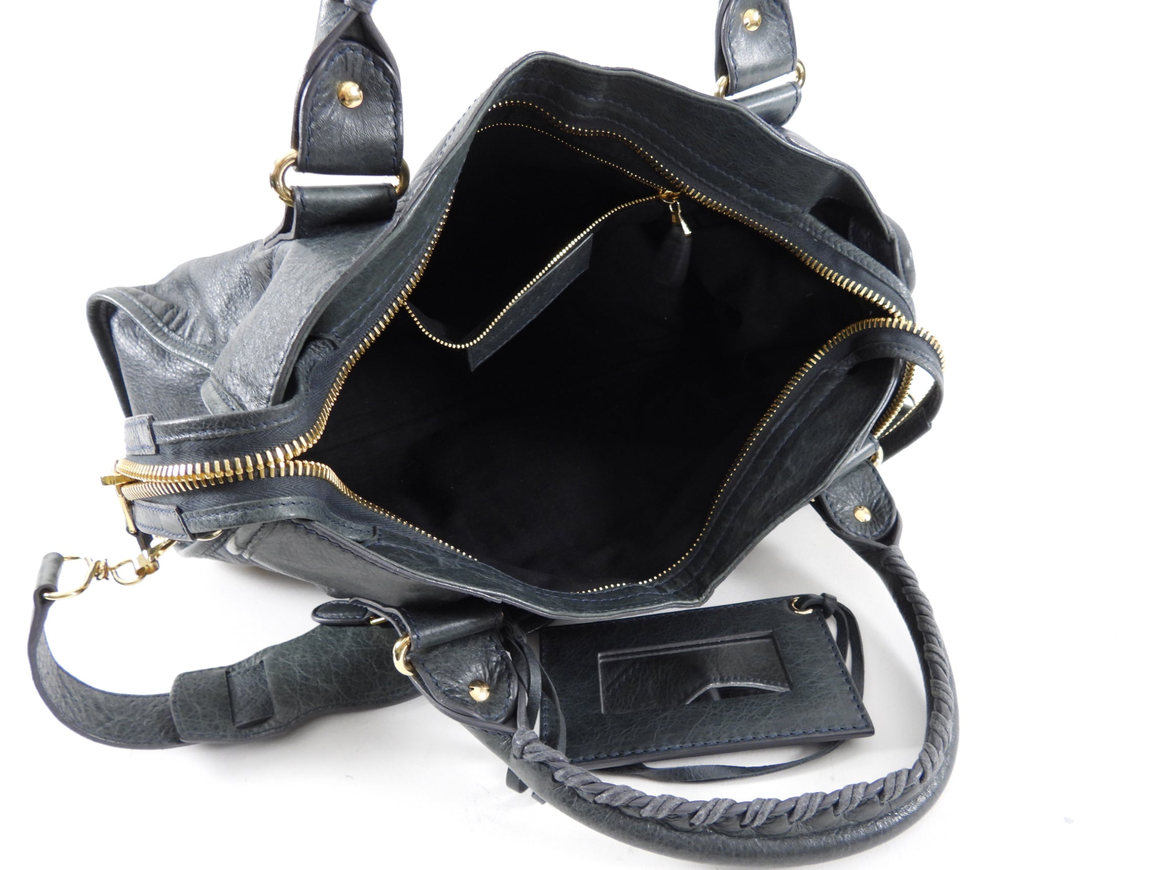 Balenciaga Anthracite Grey Giant 21 Goldtone City Bag - Luxury Designer Handbag for Women, Perfect for Work, Travel & Everyday Use