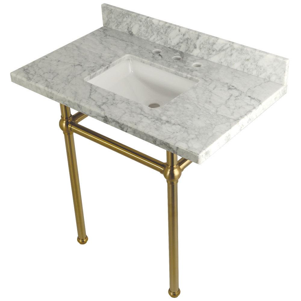 Carrara Marble/Brushed Brass