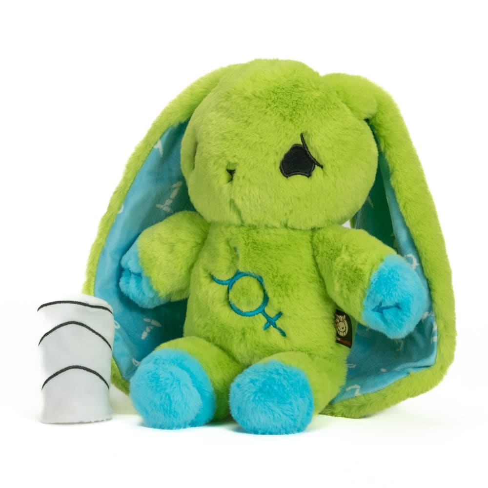 Plushie Dreadfuls Dyscalculia Rabbit - Soft Stuffed Animal Toy for Kids & Adults, Comfort Plush for Anxiety Relief, Math Learning Aid, Unique Gift for Neurodiversity Awareness