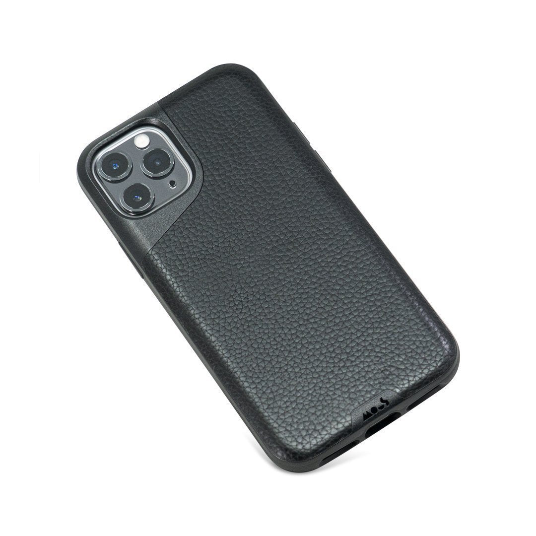 Premium Black Leather Phone Case - Slim & Durable Contour Design for iPhone & Samsung | Perfect for Business, Travel & Everyday Protection