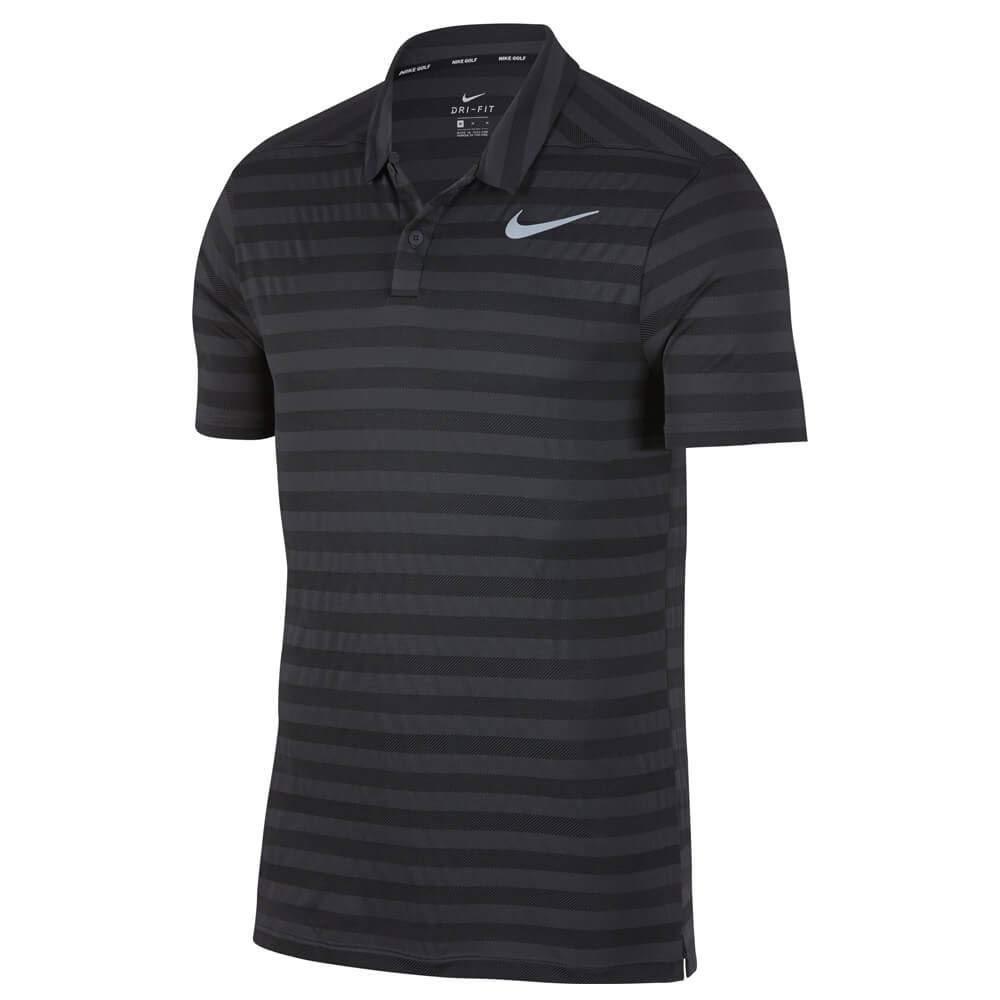 Nike Men's Dry Stripe Golf Polo Shirt - Moisture-Wicking & Breathable Performance Top for Golfing & Outdoor Sports