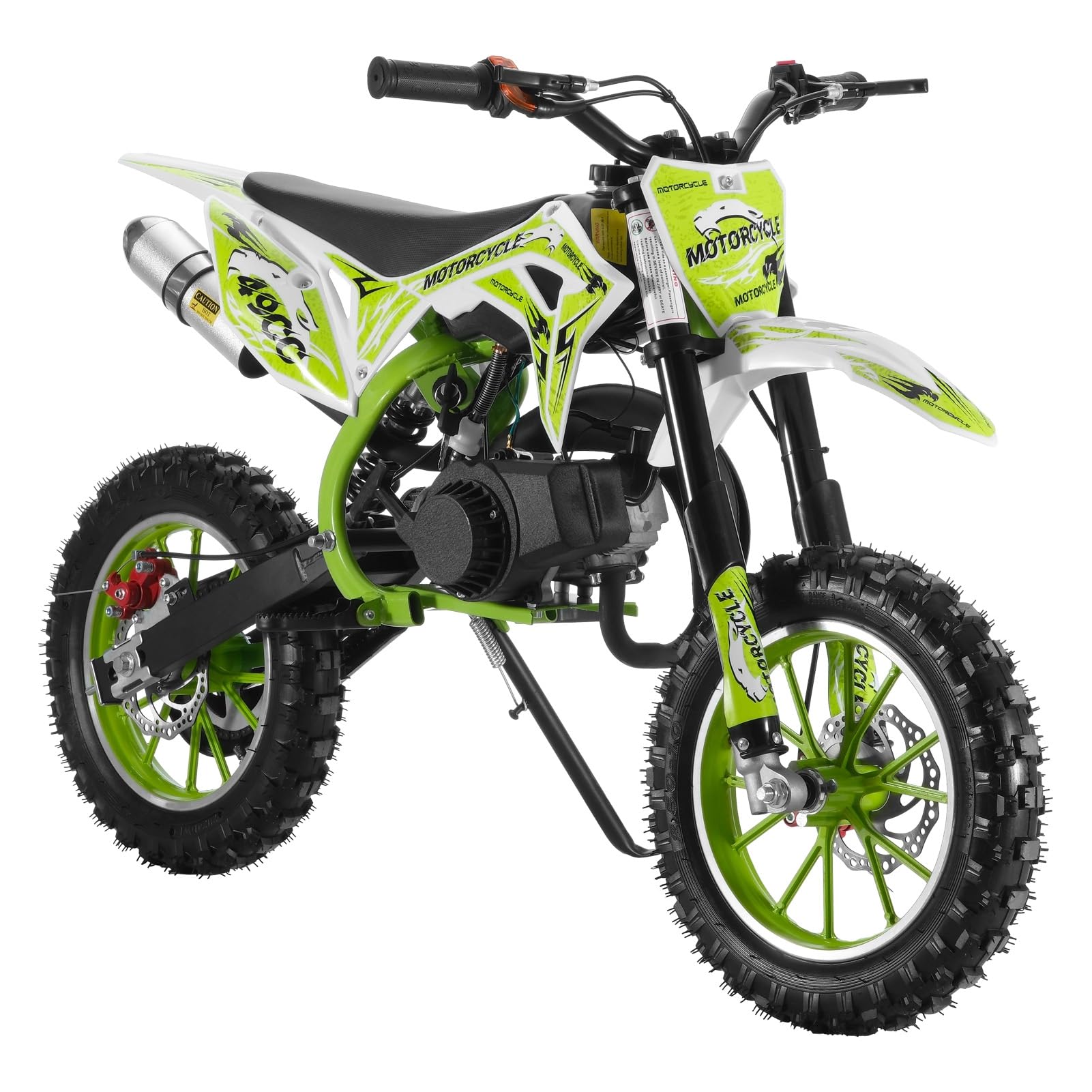 2025 Fast Delivery Kids Dirt Bike - 50cc Gas Powered 2-Stroke Off-Road Mini Motorcycle for Boys & Girls Ages 6-12, 330Lbs Max Load - Perfect for Backyard Riding, Trail Adventures & Summer Outdoor Fun (Green)