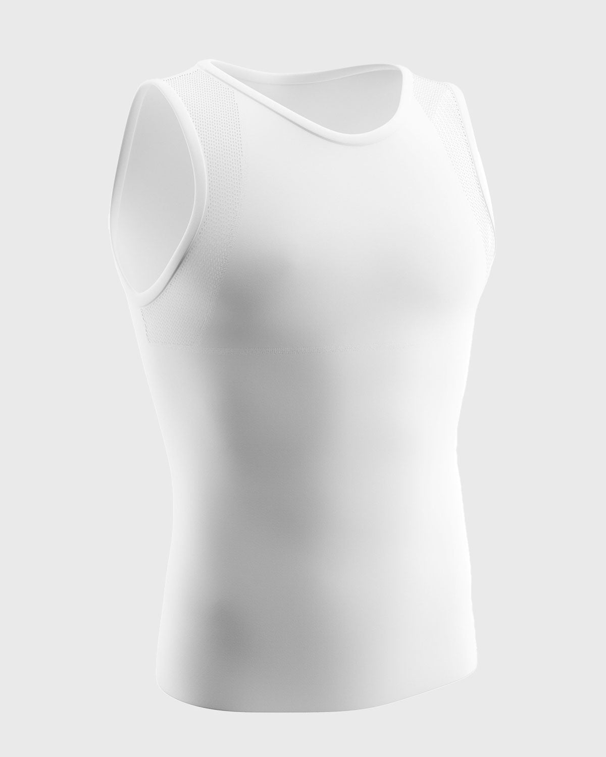 Stretch Cotton Moderate Compression Shaper Tank Top with Mesh Cutouts - Slimming Workout & Shapewear for Women - Perfect for Yoga, Gym & Everyday Wear