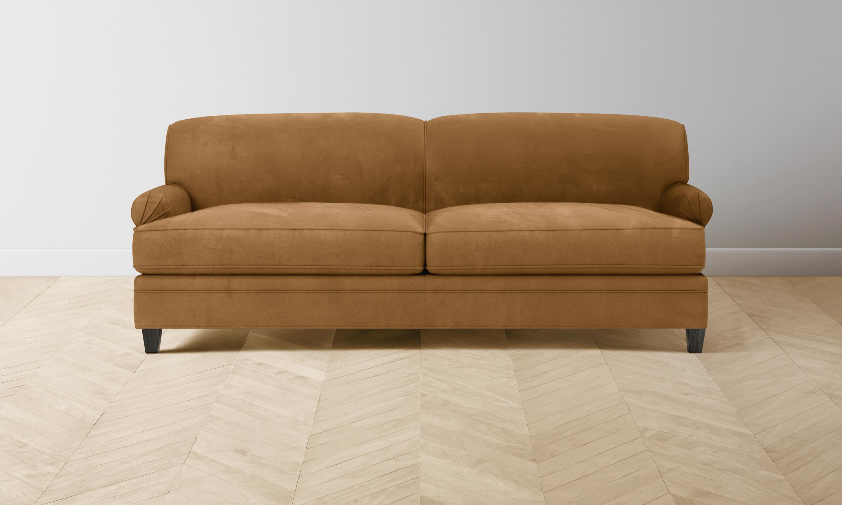Carmine Sofa - Premium Nubuck Leather Saddle Sofa for Living Room, Lounge & Office | Modern Comfort Seating for Home Decor