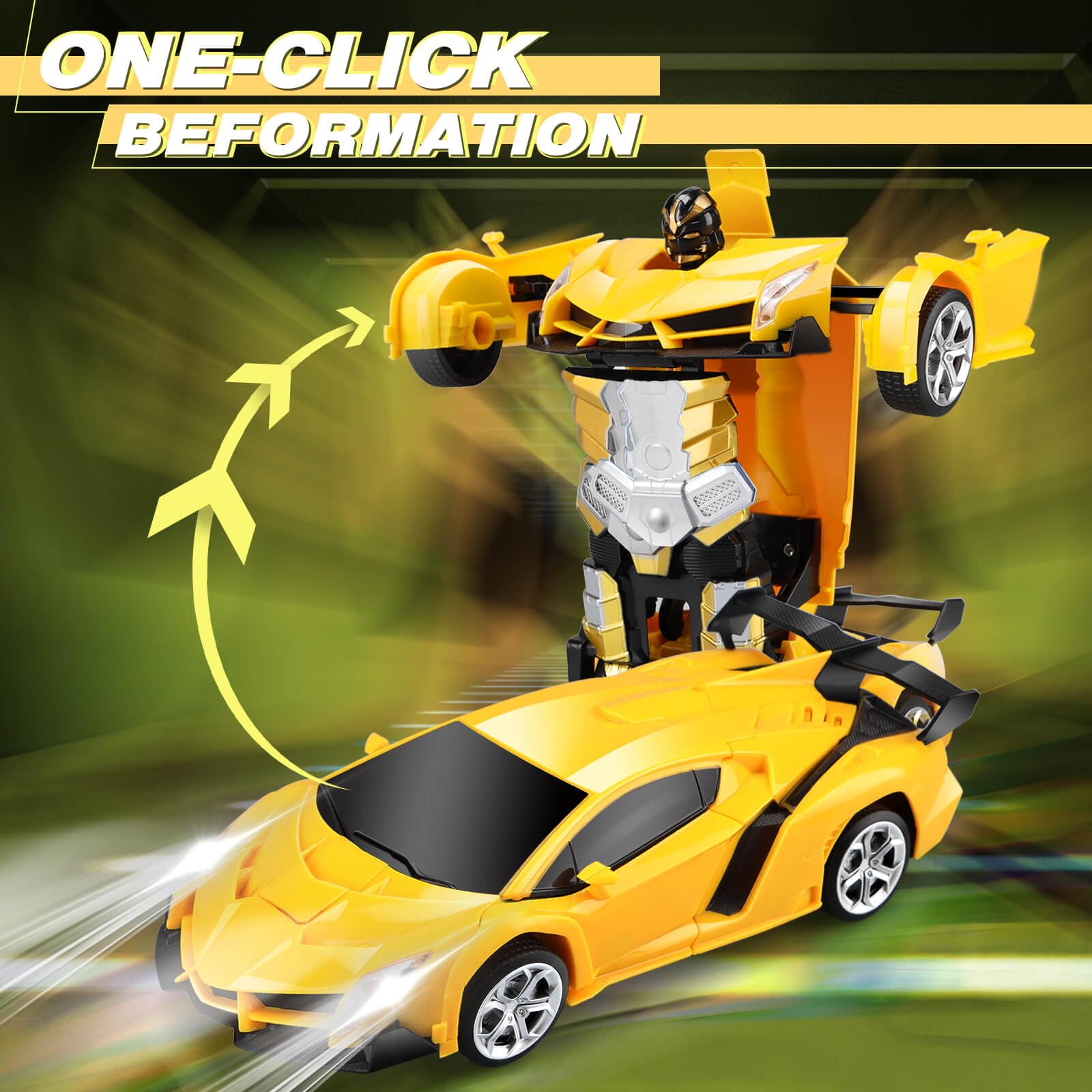 Best Remote Control Car Toys for Kids - Transforming RC Cars with One-Button 360° Rotation & Drifting - Cool Birthday Gifts for Boys & Girls - Perfect for Indoor Play, Outdoor Racing & STEM Learning