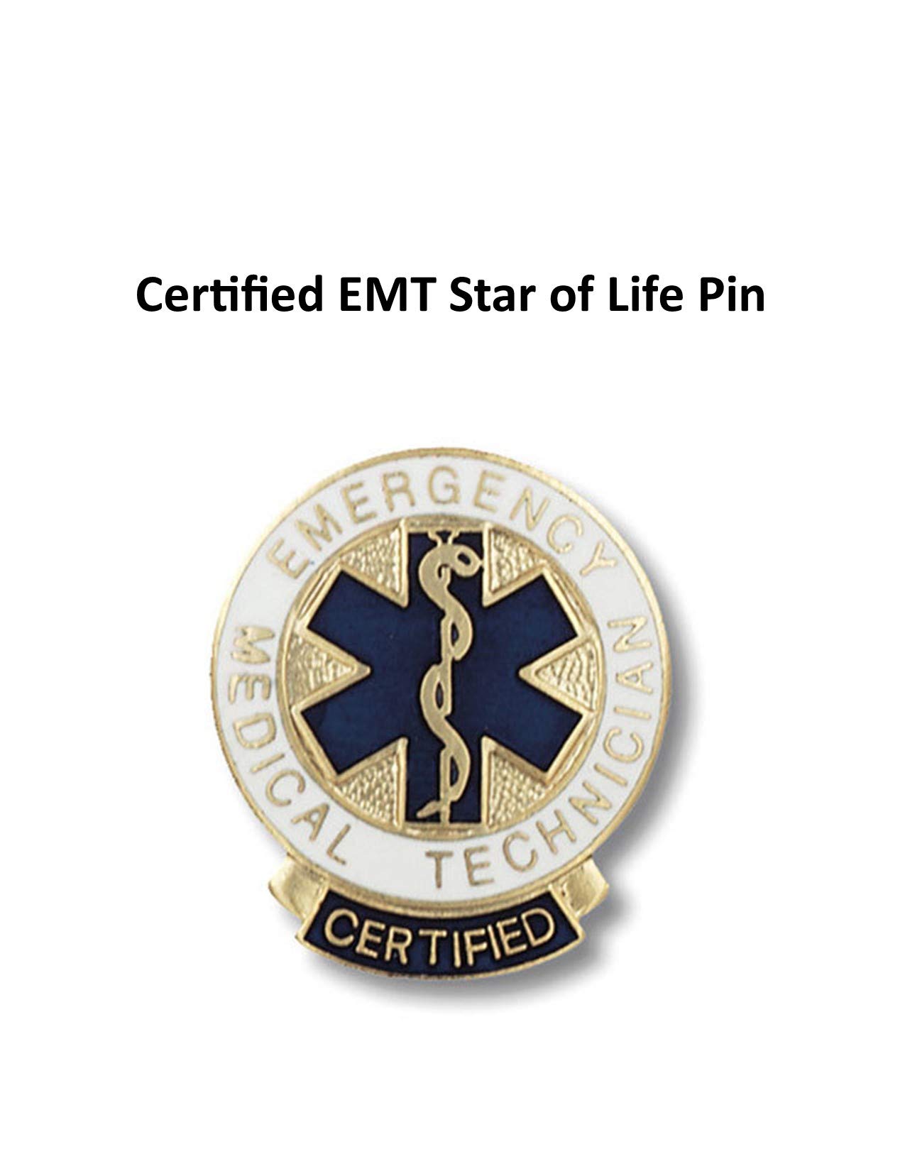 EMT, Paramedic & First Responder Medical Badge Pins - Professional EMS Identification for Uniforms, Jackets & Lanyards
