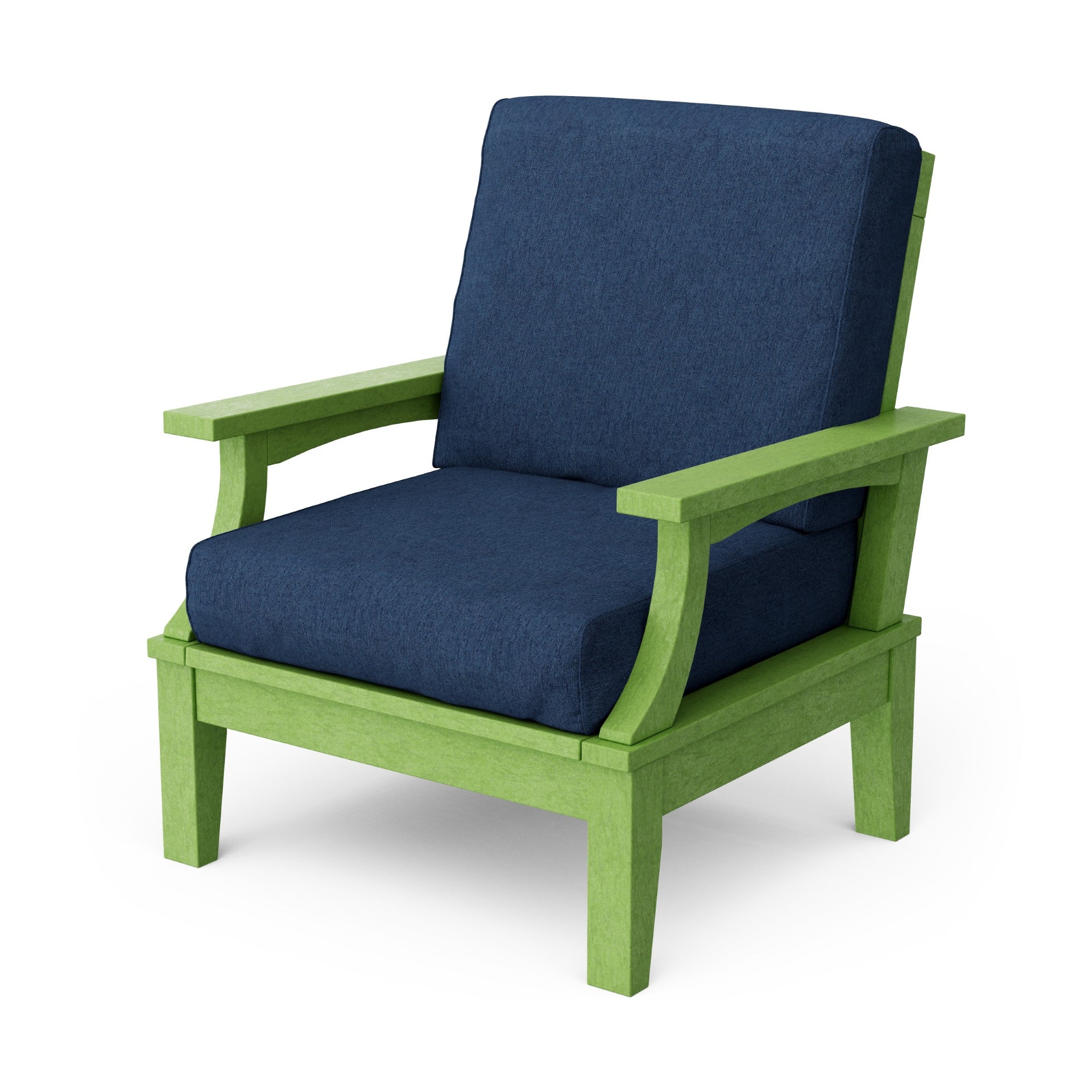 Heritage Deep Seating Patio Chair with Weather-Resistant Cushions - Outdoor Lounge Furniture for Garden, Poolside & Backyard Relaxation