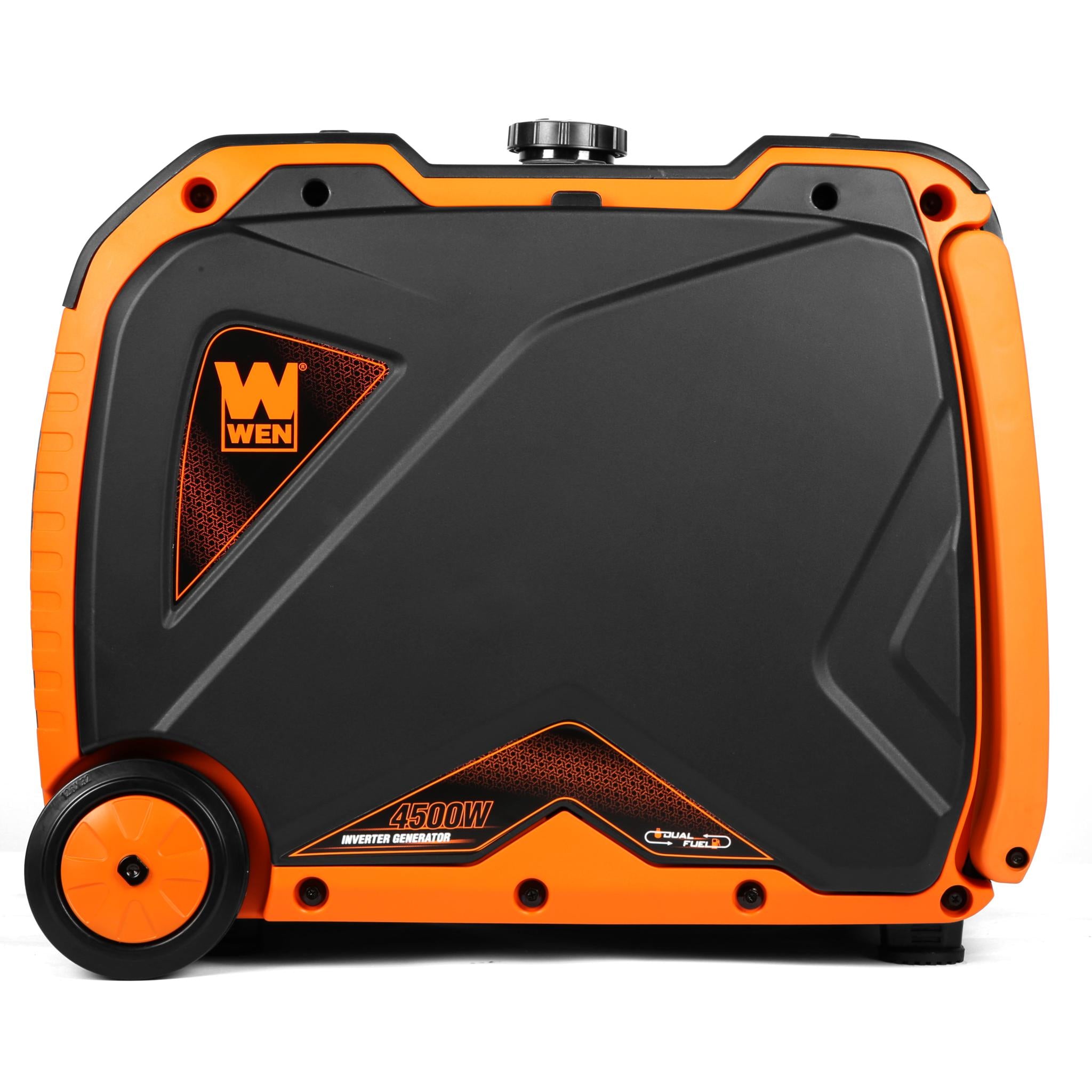 WEN DF450i 4500W Super Quiet Dual Fuel Portable Inverter Generator - RV Ready with Fuel Shut Off | Camping, Emergency Power & Outdoor Activities