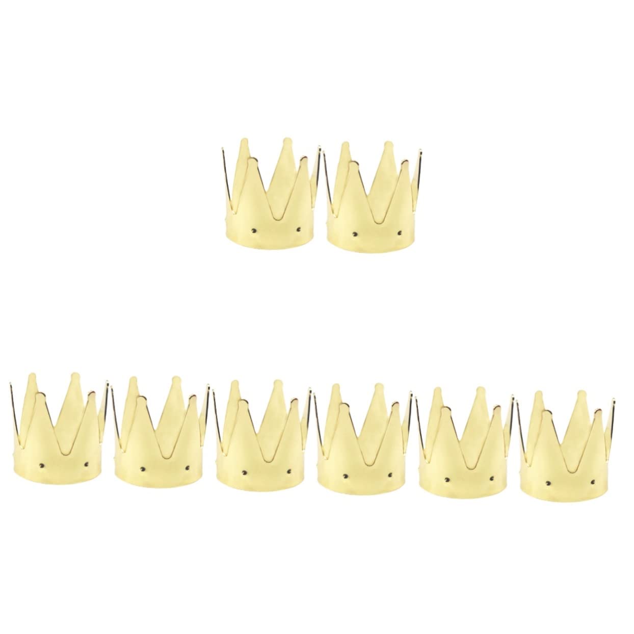 FRCOLOR 8-Piece Crown Beauty Egg Holder & Makeup Brush Organizer - Cosmetic Sponge Rack, Desk Pencil Holder for Brushes & Beauty Blenders - Perfect for Vanity, Salon & Travel Makeup Storage