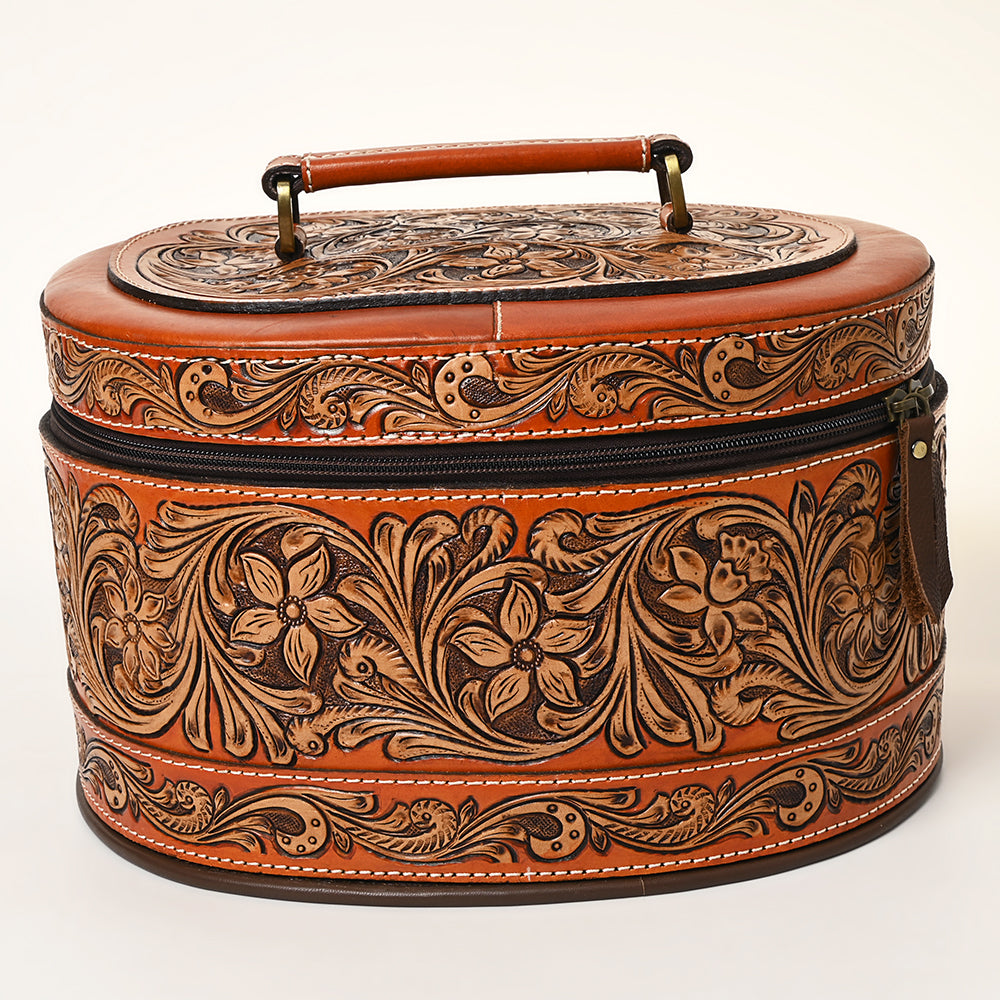 American Darling ADBGA412 Genuine Leather Women's Western Handbag - Hand Tooled Jewelry Case Purse for Cowgirl Style & Everyday Use