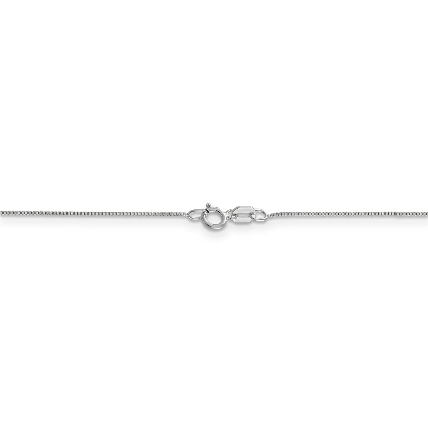 14K White Gold Classic Box Chain Necklace, Bracelet, or Anklet - Elegant Jewelry for Women, Gift for Her, Wedding, Anniversary, Party, and Everyday Wear