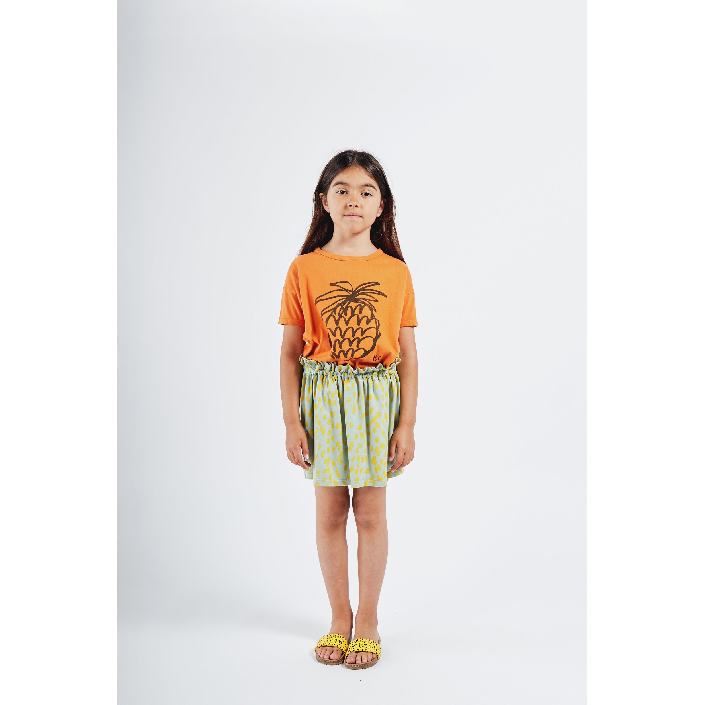Bobo Choses Pineapple Graphic T-Shirt for Kids | Cute Summer Casual Top | Perfect for Beach, Vacation & Playdates