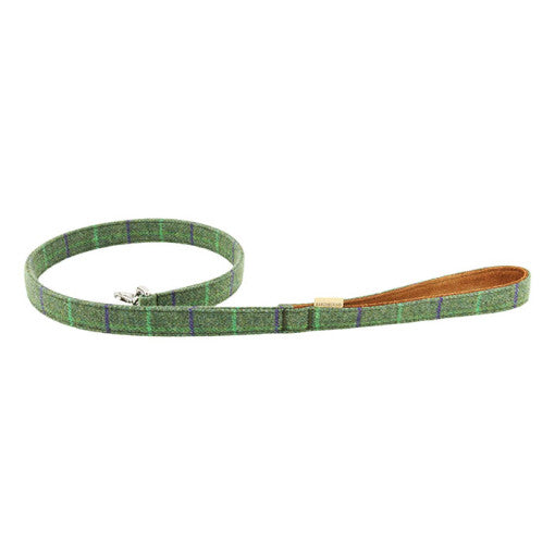 EARTHBOUND Signature Tweed & Leather Dog Leash - Premium Durable Pet Walking Accessory for Small Medium Large Dogs - Perfect for Daily Walks, Training & Outdoor Adventures