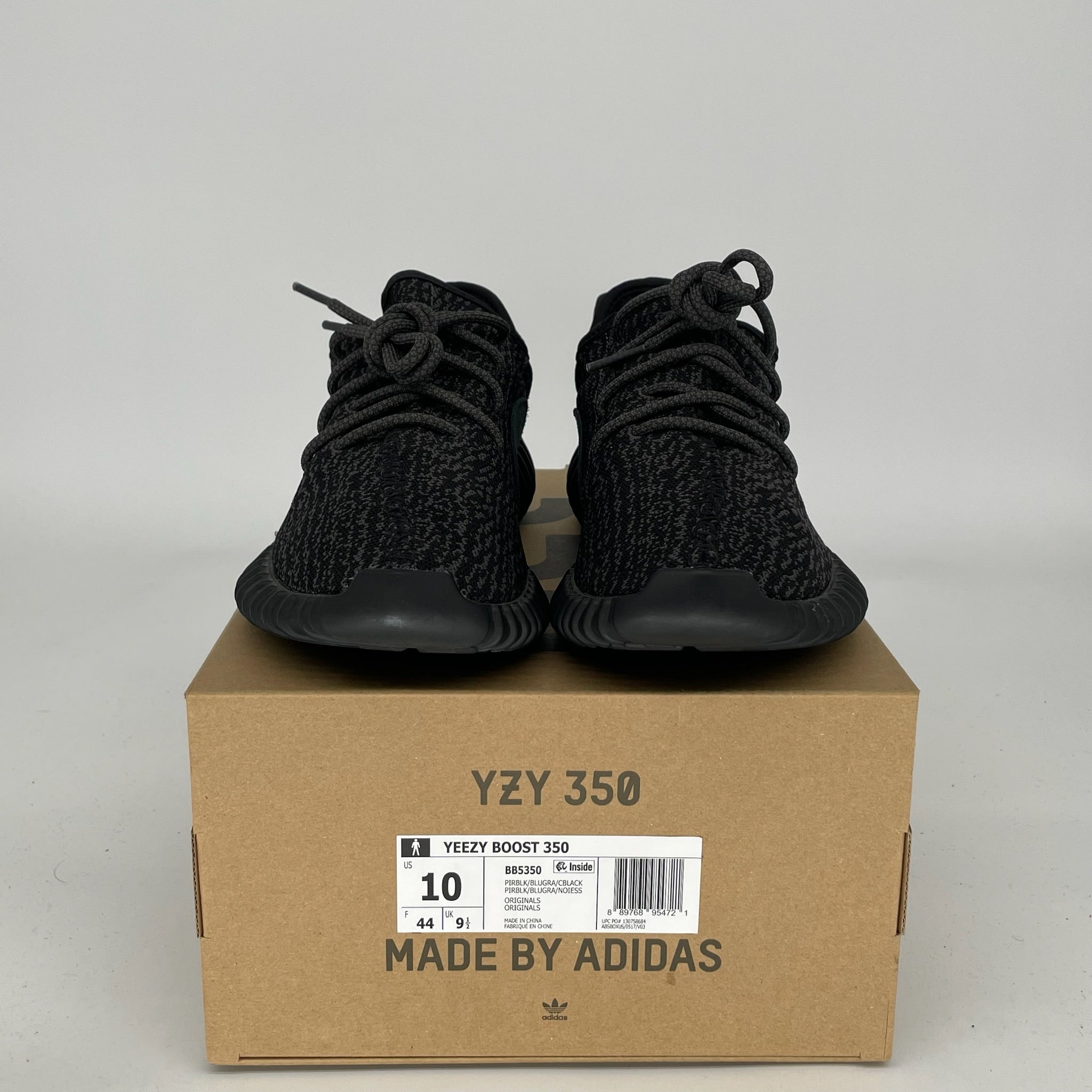 Adidas Yeezy Boost 350 V2 Pirate Black Men's Sneakers - Size 10 (BB5350) | Comfortable Running Shoes for Casual Wear & Street Style Fashion