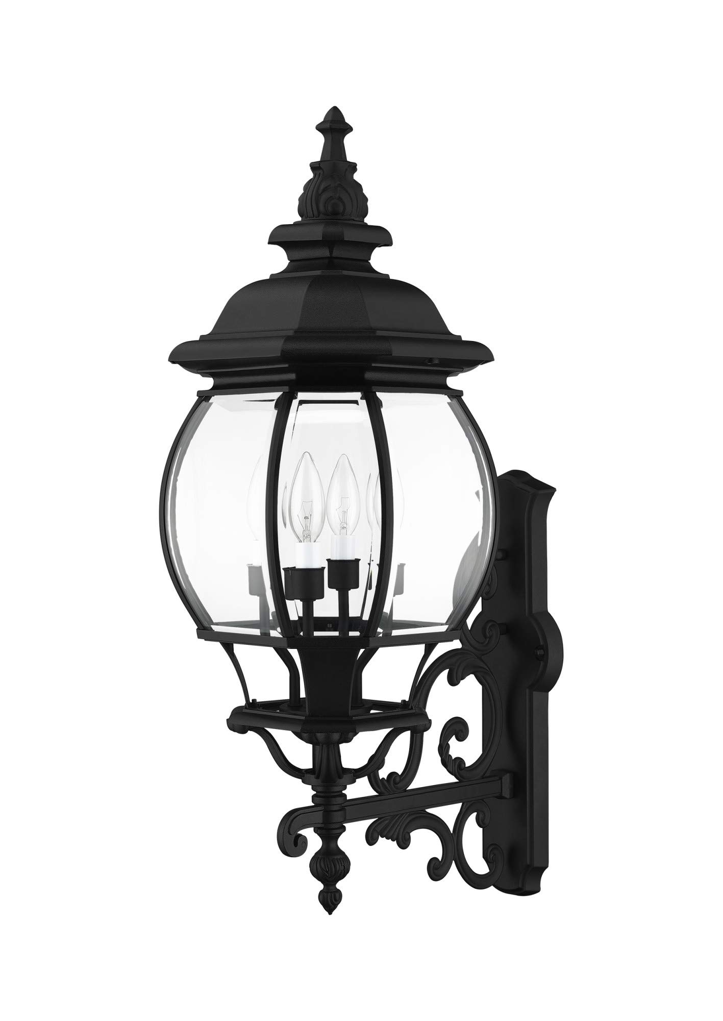 Livex Lighting 7701-14 Frontenac 4-Light Outdoor Wall Lantern with Clear Beveled Glass Shades - 30
