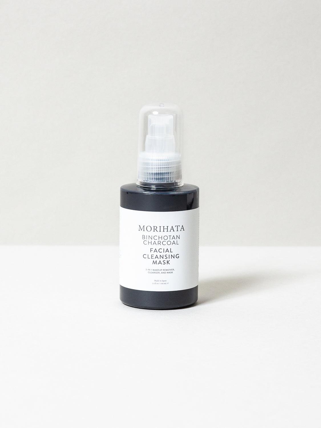 Morihata Binchotan Charcoal Cleansing Mask - Deep Pore Detox & Oil Control for Clear Skin | Perfect for Acne-Prone & Oily Skin Types
