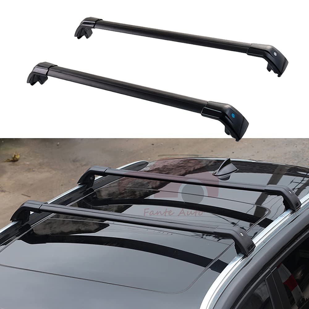 Lockable 2PCS Crossbar Roof Rack for Audi Q5 2009-2017 - Heavy Duty Luggage Carrier, Cargo Rail System | Perfect for Road Trips, Camping Gear & Outdoor Adventures