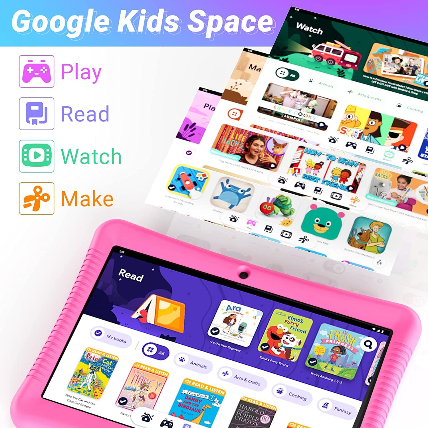 Contixo 10 Inch Kids Tablet 64GB with Disney Storybooks & Stickers - Educational Android Tablet for Children with Parental Controls - Perfect for Learning, Reading & Entertainment at Home or Travel
