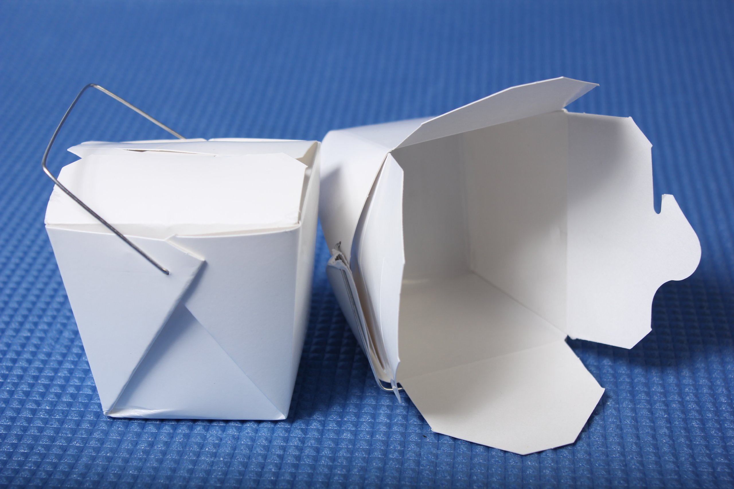 100 Pack 8oz White Chinese Takeout Boxes - Disposable Food Containers for Party, Catering & Restaurant Takeout