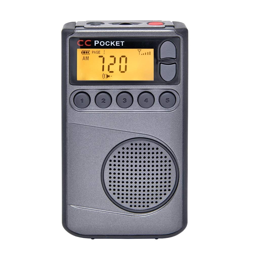 Portable AM FM NOAA Weather Radio with Digital Clock & Sleep Timer - Emergency Alert, Outdoor Camping, Travel & Home Use