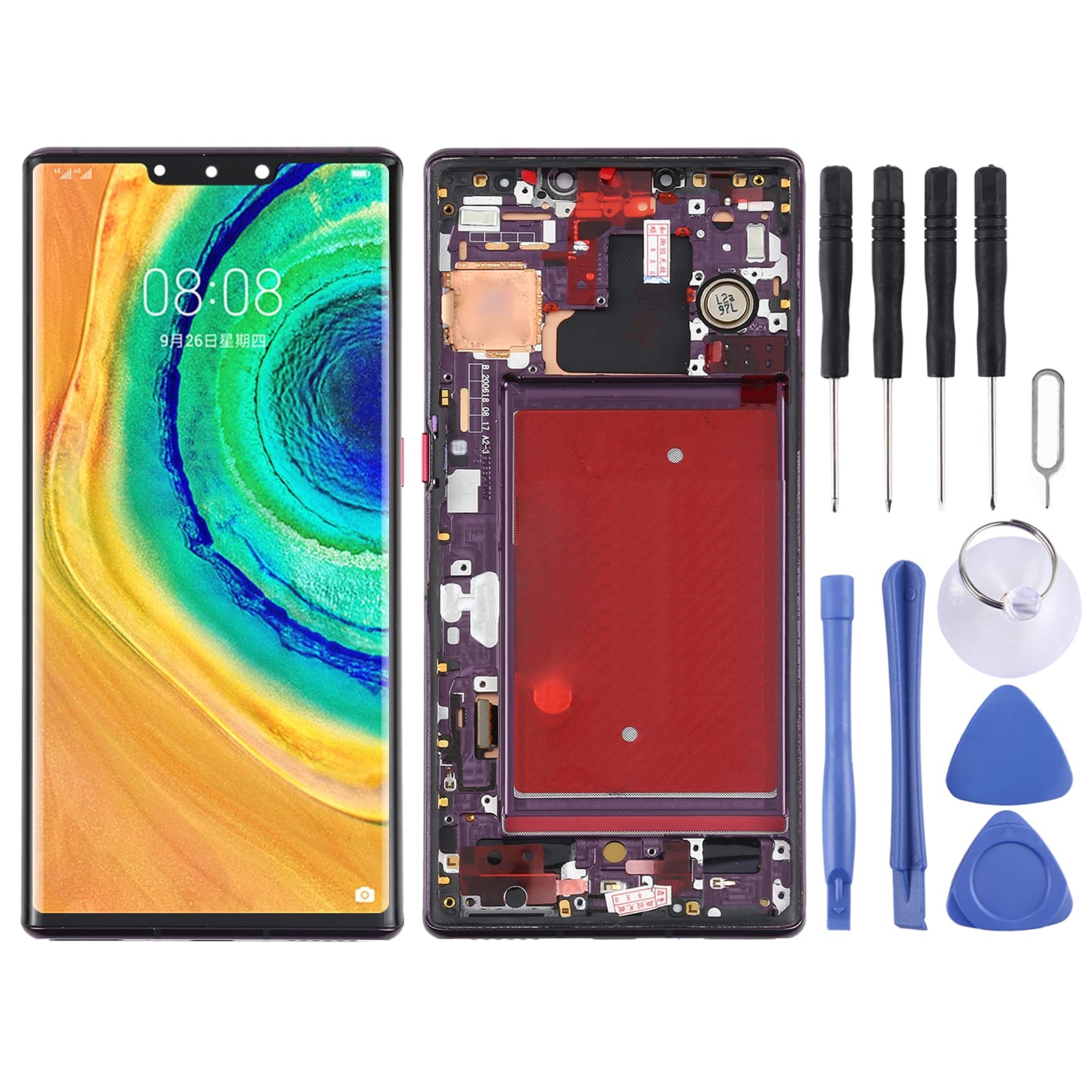 Original Title: Lihuoxiu OLED LCD Screen for Huawei Mate 30 Pro Digitizer Full Assembly with Frame   Optimized Title: Huawei Mate 30 Pro OLED LCD Screen Replacement - Full Assembly with Frame & Digitizer - High-Quality Display for Gaming, Streaming & Work