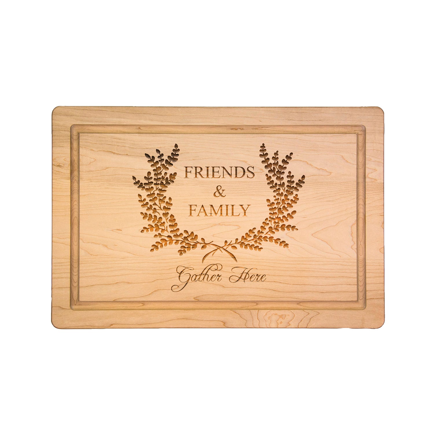 Premium Maple Wood Cutting Board & Cheese Board - 18