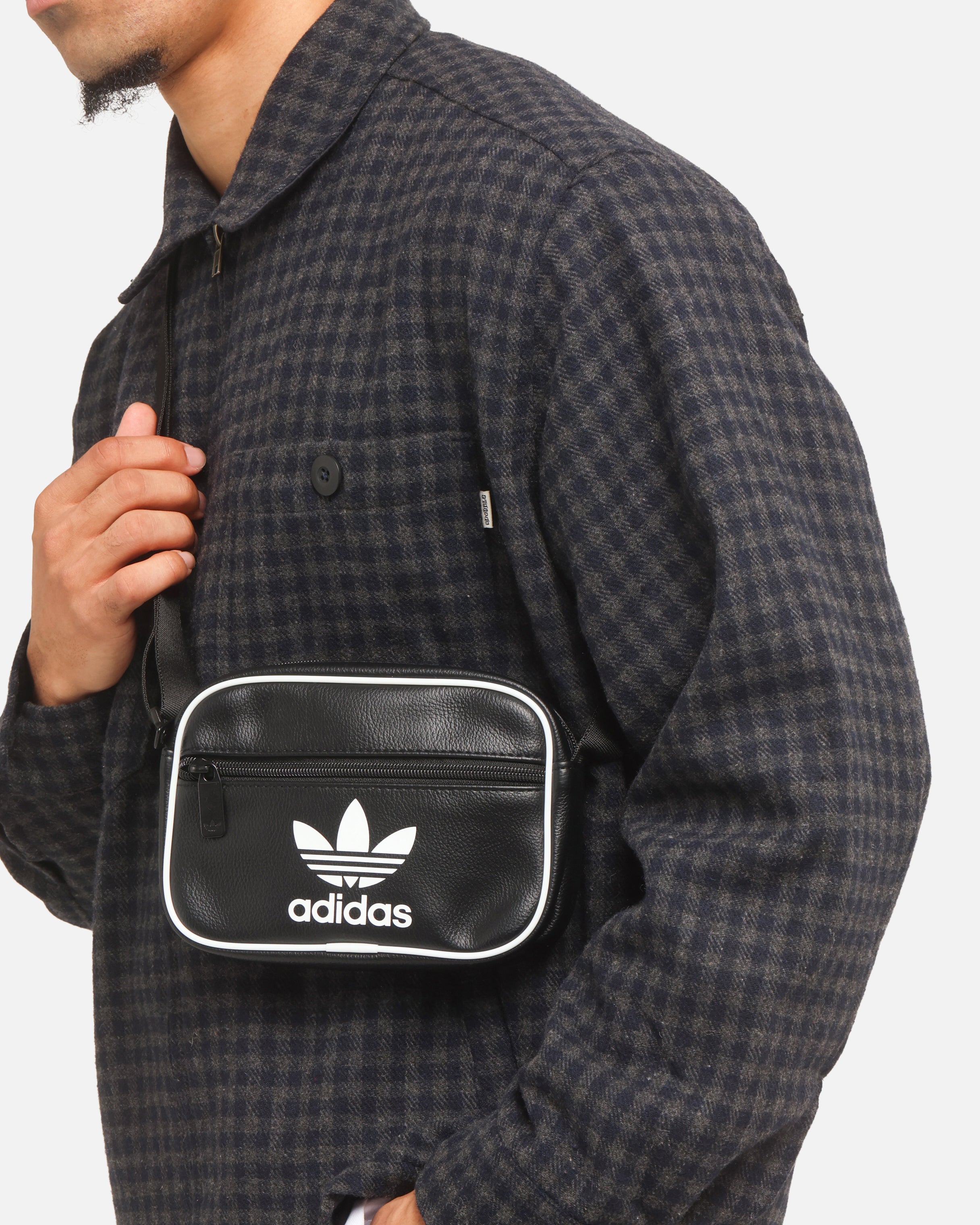 Adidas Adicolor Classic Mini Airliner Backpack - Black Unisex Travel Bag for School, Gym & Everyday Use