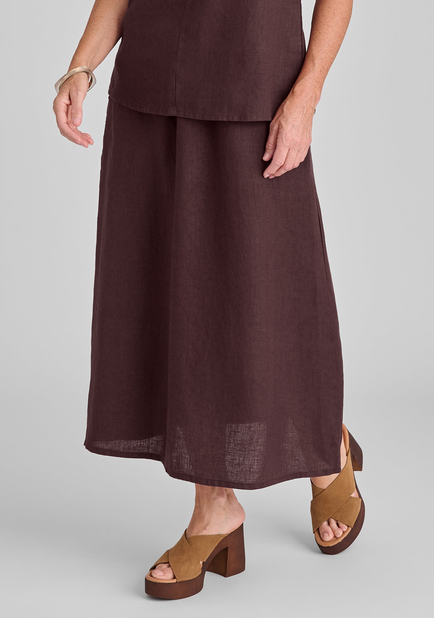 Go To Skirt - Women's Linen Maxi Skirt for Summer | Breathable & Flowy Long Skirt | Perfect for Beach, Vacation & Boho Style Outfits