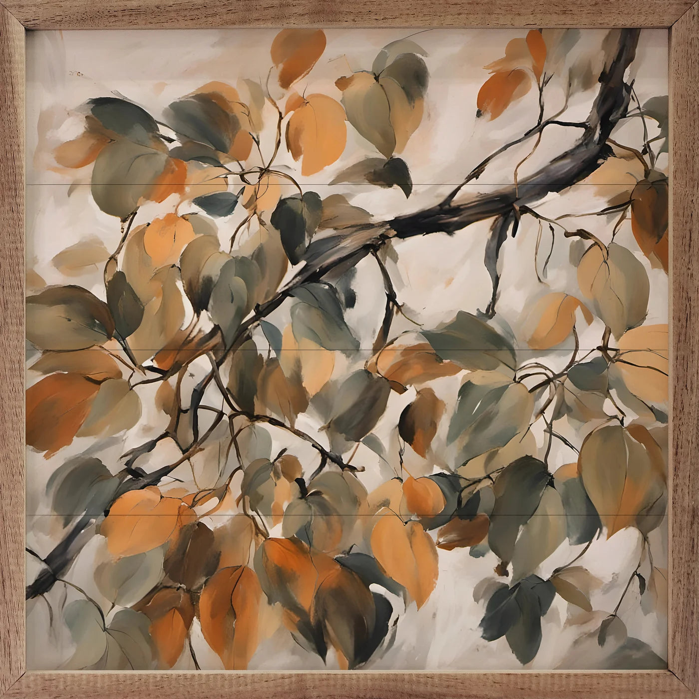 Changing Seasons Wood Framed Wall Art - Nature Inspired Home Decor for Living Room, Bedroom & Office - Perfect Seasonal Gift for Housewarming & Holidays